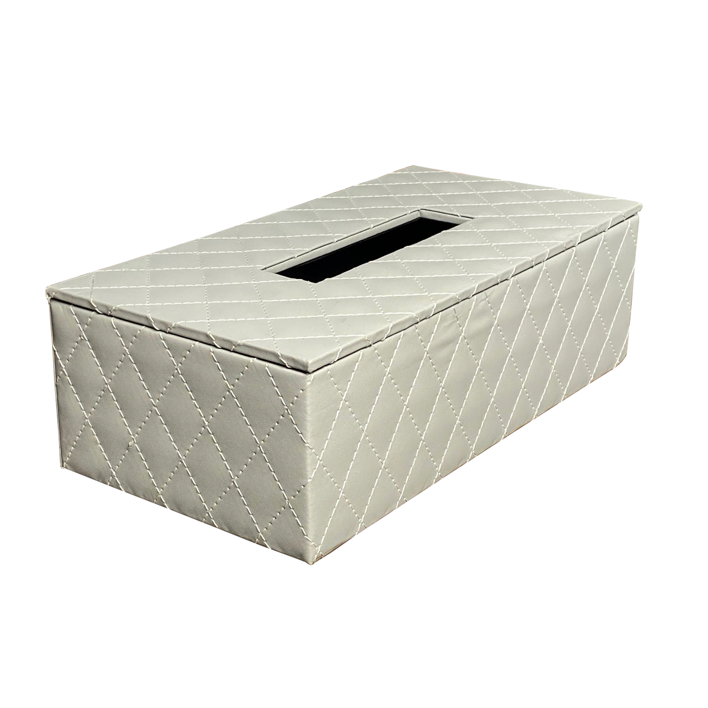 Grey Diamond Tissue Box