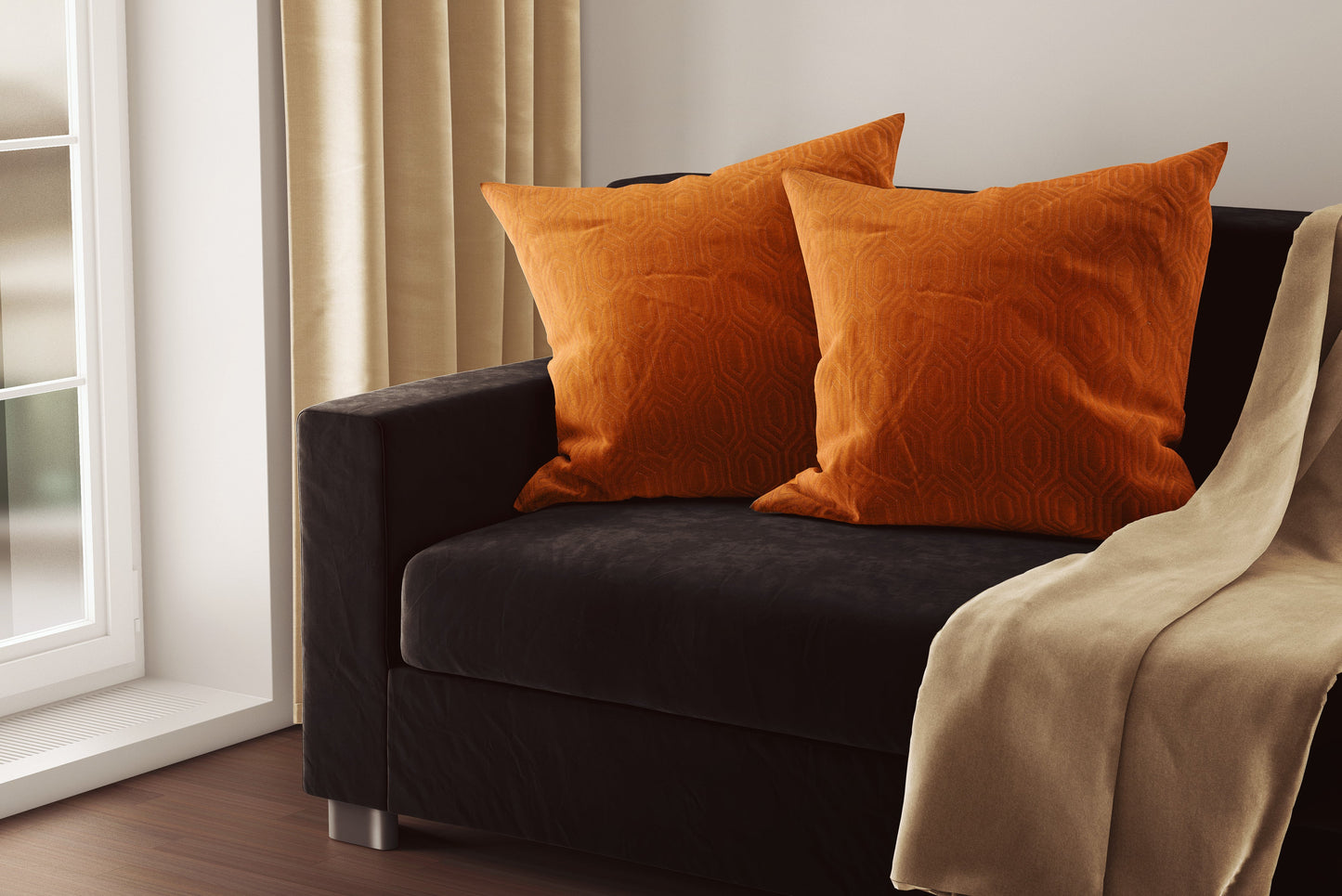 Cushion Cover - Orange Mosaic