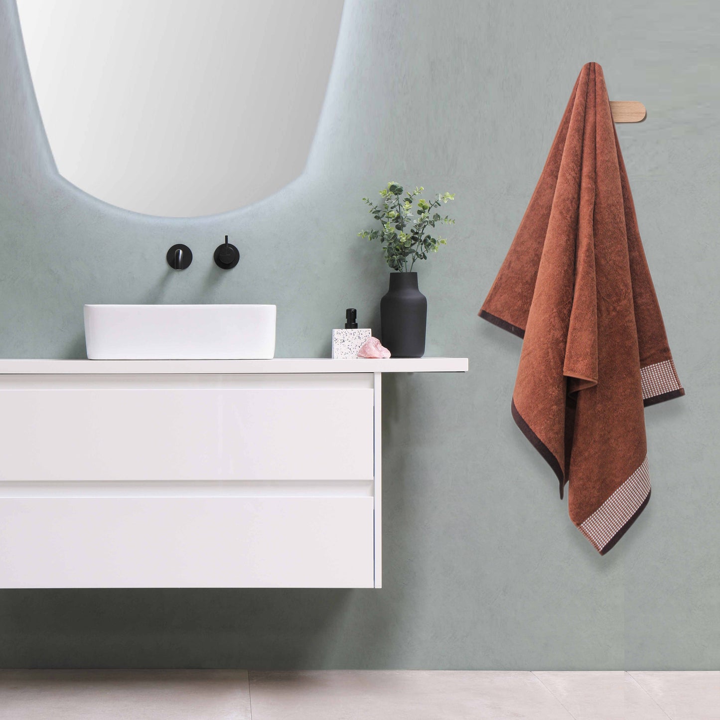 Cotton Luxurious Rusty Rose Towel