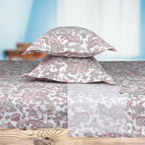 Premium Cotton Bedsheet - Pink Paisley