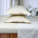 Premium Cotton Bedsheet - Beige Graphic