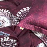 Premium Cotton Maroon Printed Bedsheet