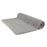 Grey Stripe Textured Bath Mat