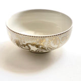 Adelaide electroplated gold serving bowl