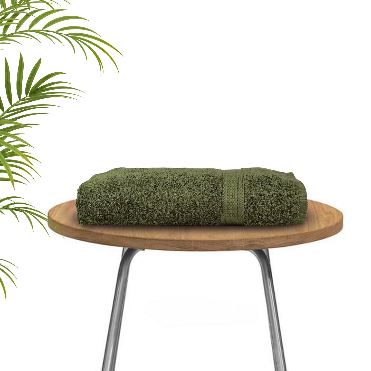 Cotton Olive Green Luxury Towel