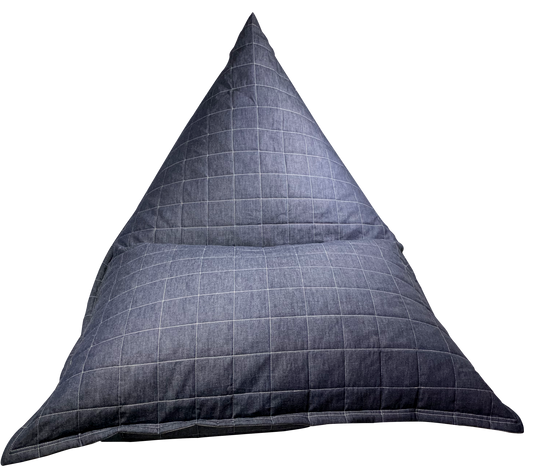 Quilted Denim Bean Bag