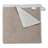 Pure Cotton Towel - Cream & Brown