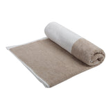 Pure Cotton Towel - Cream & Brown