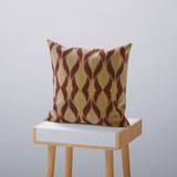 Cushion Cover - Maroon and Gold Petals