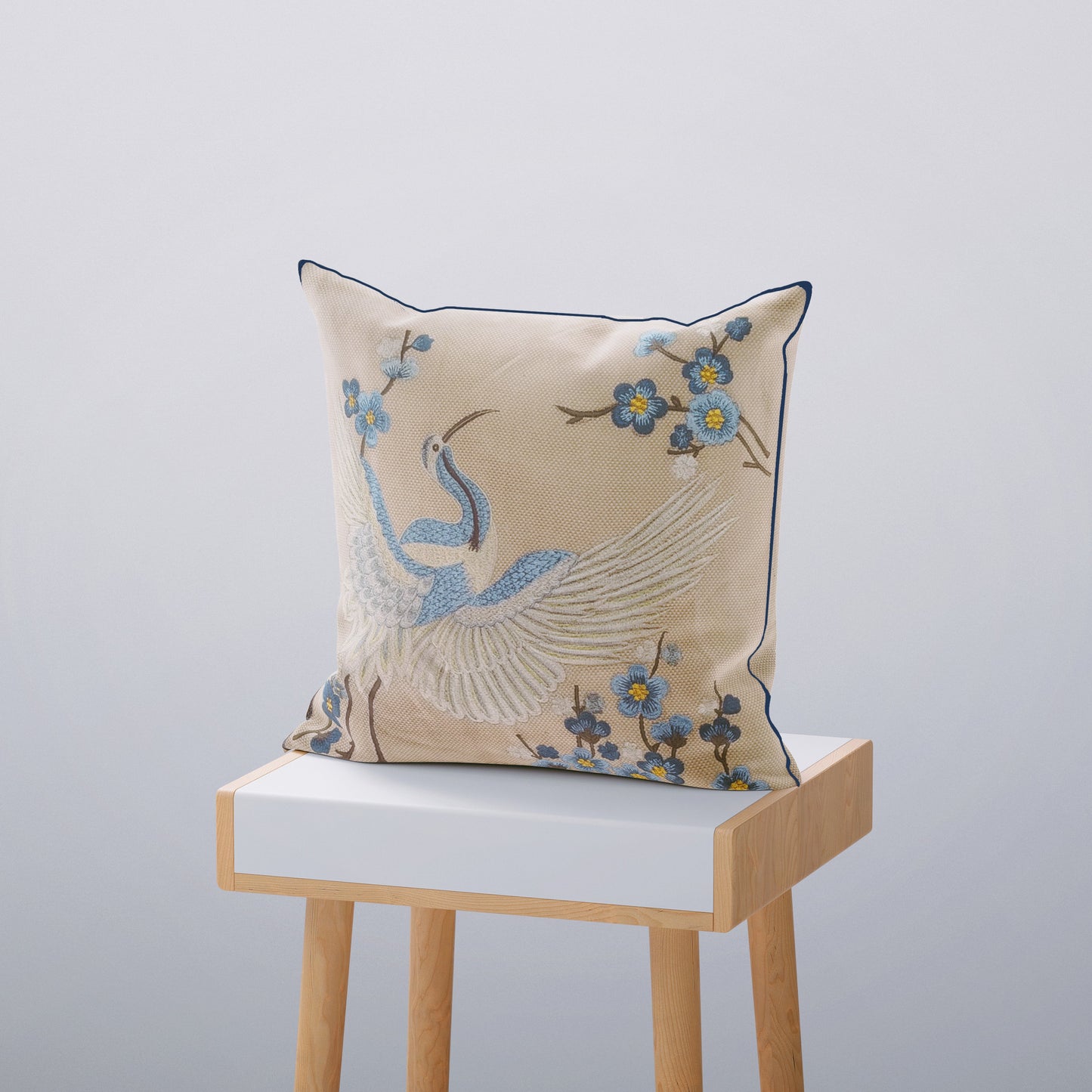 Cushion Covers Cream Flamingo