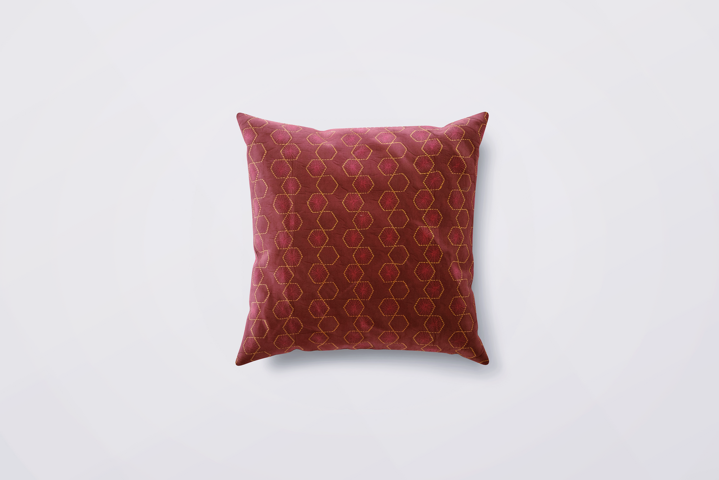 Cushion Cover - Burgundy Mosaic