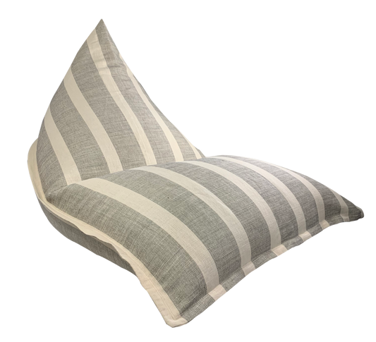 Cream Stripe Bean Bag